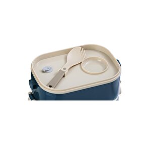 Bento 550ml Lunchbox Yeni Koleksiyon Tek Katlı Tek Bölmeli Çelik Sefer Tası Yemek Kutusu Kahverengi