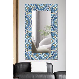 60x100 Bleu Blanc Duvar Aynası Antre Salon Banyo Ofis Aynası