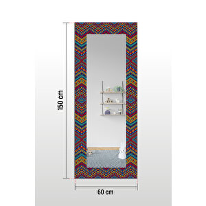 Geleneksel Desenli Boy Aynası 150x60cm