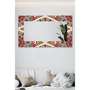 60x100 Dekoratif Ethnic Duvar Aynası Antre Salon Banyo Ofis Aynası