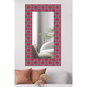 60x100 Dekoratif Flowering Duvar Aynası Antre Salon Banyo Ofis Aynası