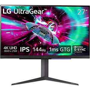 Ultragear 27gr93u-b 27" 1ms 144hz Freesync/g-sync Displayhdr™ 400 Uhd (3840x2160) Pivot 4k Ips Gaming Monitör