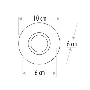 Ct-6569 Menekşe Cam Spot (ampulsuz-6adet)cata