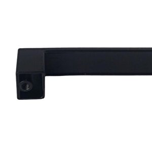 15 Adet Bihter Düz Kulp 224 Mm Siyah Mutfak Kulpu Çekmece Dolap Kapak Kulbu Metal Mobilya Dolabı Kulpları