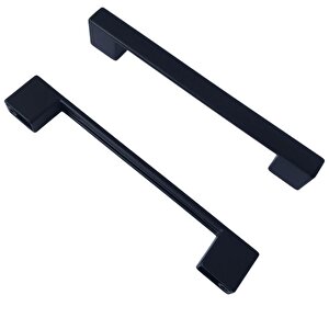 12 Adet Marmara Kulp 128 Mm Siyah Mutfak Kulpu Çekmece Dolap Kapak Kulbu Metal  Mobilya Dolabı Kulpları