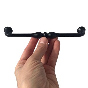 Fesleğen Kulp 160 Mm Siyah Mutfak Kulpu Çekmece Dolap Kapak Kulbu Metal  Mobilya Dolabı Kulpları