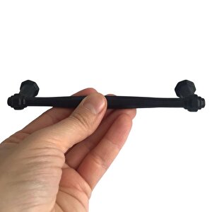 8 Adet Padişah Kulp 128 Mm Siyah Mutfak Kulpu Çekmece Dolap Kapak Kulbu Metal Mobilya Dolabı Kulpları