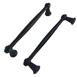 8 Adet Padişah Kulp 128 Mm Siyah Mutfak Kulpu Çekmece Dolap Kapak Kulbu Metal Mobilya Dolabı Kulpları