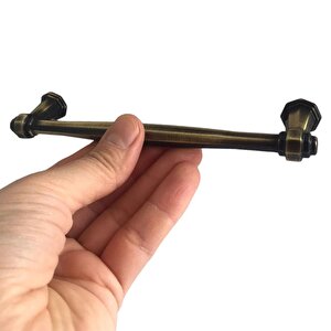 8 Adet Padişah Kulp 128 Mm Antik Sarı Mutfak Kulpu Çekmece Dolap Kapak Kulbu Metal Mobilya Dolabı Kulpları