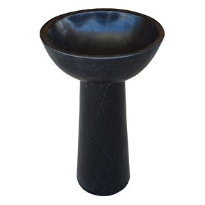 Toros Siyah Cilalı Mermer Oval Ayaklı Lavabo Ntrstc20