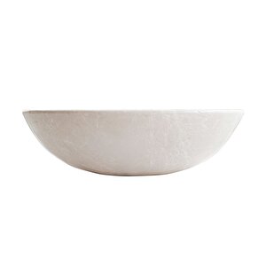 Botticino Mermer Honlu Oval Çanak Lavabo Cm-b-002-c