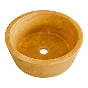 Oasis Gold Traverten Dolgulu Honlu Çanak Lavabo Ntrvs41