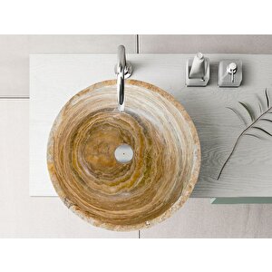 Traoniks Traverten Honlu Çanak Lavabo Ntrvs32