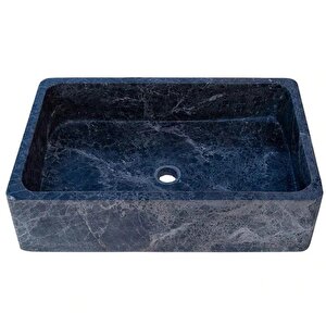 Sirius Siyah Mermer Cilalı Çiftlik Evi Tarzı Lavabo Tms13