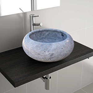 Sirius Silver Cilalı Mermer Çanak Lavabo Tms21