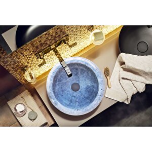 Sirius Silver Cilalı Mermer Çanak Lavabo Tms21