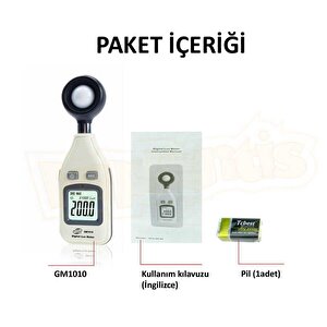 Benetech Gm1010 Dijital Işık Ölçer Lüksmetre