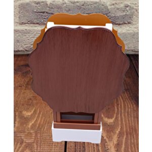 Çanta Zigon 90075 Sehpa Yonca Model 2li Takım Ahşap Mdf Hardal-ceviz Renk El Yapı