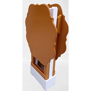 Çanta Zigon 90076 Sehpa Yonca Model 2 Li Tk Ahşap Mdf Hardal Renk Uyum El Yapım