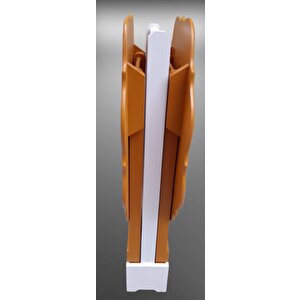 Çanta Zigon 90076 Sehpa Yonca Model 2 Li Tk Ahşap Mdf Hardal Renk Uyum El Yapım