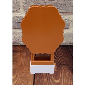 Çanta Zigon 90076 Sehpa Yonca Model 2 Li Tk Ahşap Mdf Hardal Renk Uyum El Yapım