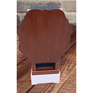 Çanta Zigon 90078 Sehpa Yonca Model 2 Li Tk Ahşap Mdf Gri Ceviz Renk Uyum El Yapı