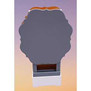 Çanta Zigon 90077 Sehpa Yonca Model 2 Li Tk Ahşap Mdf Gri Hardal Renk Uyum Elyapı