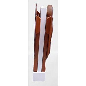 Çanta Zigon 90080 Sehpa Yonca Model 2 Li Tk Ahşap Mdf Parlak Ceviz Renk Kutu Sevk