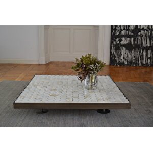 Marble Doğal Gerçek Mermer Tablalı Dekoratif Orta Masa Lobi Masası Metal Ayaklı Mermer Orta Sehpa