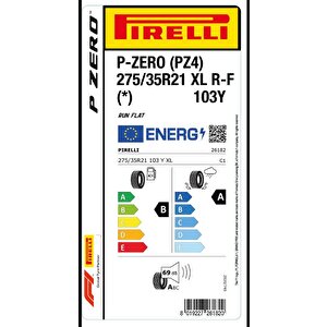 275/35 R21 103y Xl P Zero Pz4* Rft Oto Yaz Lastiği (üretim:2024)