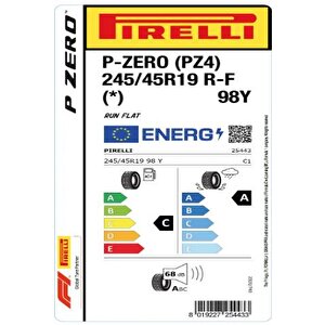 Pirelli 245/45r19 98y R-f P Zero (pz4) * Oto Yaz Lastiği ( Üretim : 2024 )