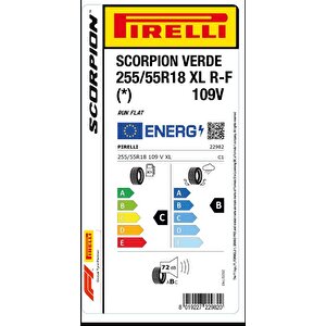 Pirelli 255/55 R18 109v Xl Scorpion Verde(*) Rft Oto Yaz Lastiği (üretim:2024)