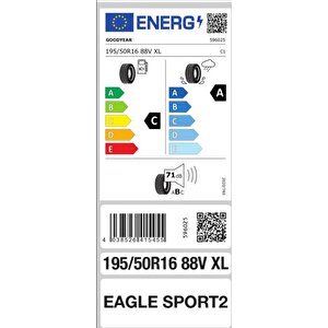 195/50r16 88v Eagle Sport 2 Xl Fp Oto Yaz Lastiği ( Üretim : 2023 )