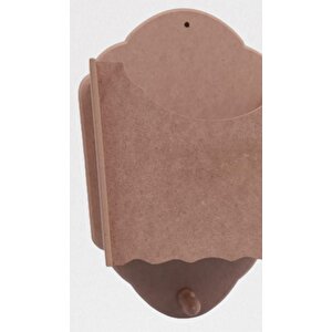 Hobi 90055 Dekoratif Gazetelik Kutu Model Ahşap Ham Mdf El Yapım