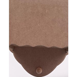 Hobi 90055 Dekoratif Gazetelik Kutu Model Ahşap Ham Mdf El Yapım