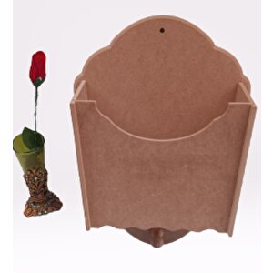 Hobi 90055 Dekoratif Gazetelik Kutu Model Ahşap Ham Mdf El Yapım