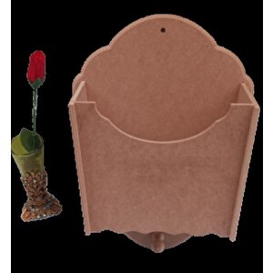 Hobi 90055 Dekoratif Gazetelik Kutu Model Ahşap Ham Mdf El Yapım