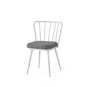 Modern Mermer Desen Açılır Mutfak Masası 70 X 120 Cm 4 Adet Sandalye