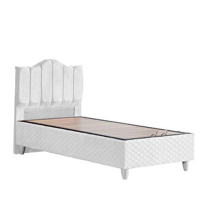 Trend Tek Kişilik Baza Başlık Seti - Beyaz 100x200 cm