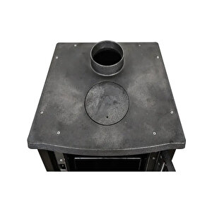 Süsler Ss-5031 Camlı Döküm Soba Uyuyan Şömine Kömür Odun Sobası