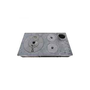Süsler Çift Camlı Modern Kuzine Fırınlı Döküm Soba Ss-5314