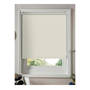 Krem Mat Stor Perde Etek Dilimsiz Güneşlik Perde Güneşlik Stor Perde 140x260 cm