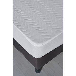 160x200 Kapitoneli Çift Kişilik Sıvı Geçirmez Alez Fitted (geçmeli) Yatak Koruyucu 160x200 cm