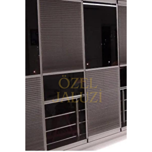 Gri Cam Balkon Ve Ofis Plisse Perde(plain004) 100x150 cm