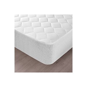 200x200 Kapitoneli Çift Kişilik Sıvı Geçirmez Alez Fitted (geçmeli) Yatak Koruyucu 200x200 cm