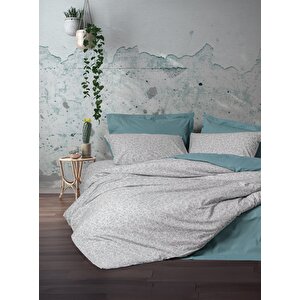 Petite Çift Kişilik Lastikli Çarşaflı Nevresim Takımı June Mint