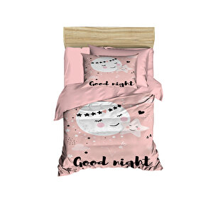 Yenidoğan Kız Bebek Nevresim Takımı 3d Pamuklu Good Night