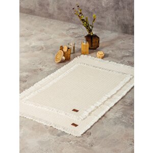 Bath Rug Set Krem 75x125 60x90