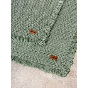 Bath Rug Set Yeşil 75x125 60x90