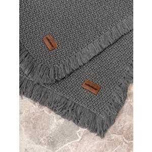 Bath Rug Set Antrasit 75x125 60x90